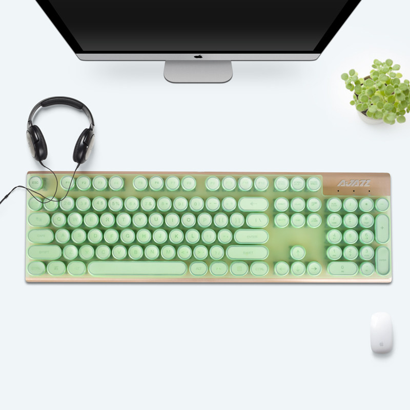 Keyboard film suitable for Rapoo GK500 round keycap retro HP punk mechanical keyboard protective film game desktop computer