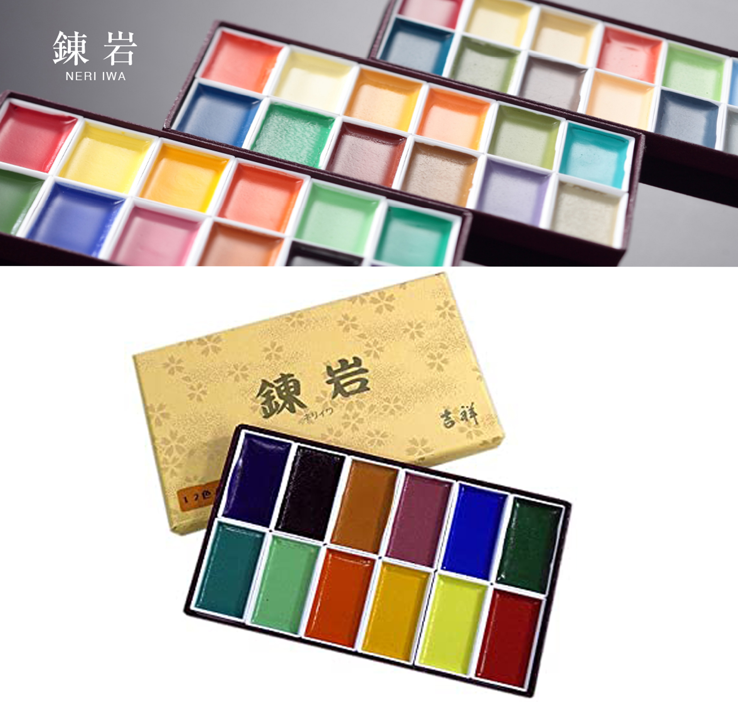 Japan imported auspicious rock painting mineral pigment rock painting color glue color painting refining rock new rock painting set
