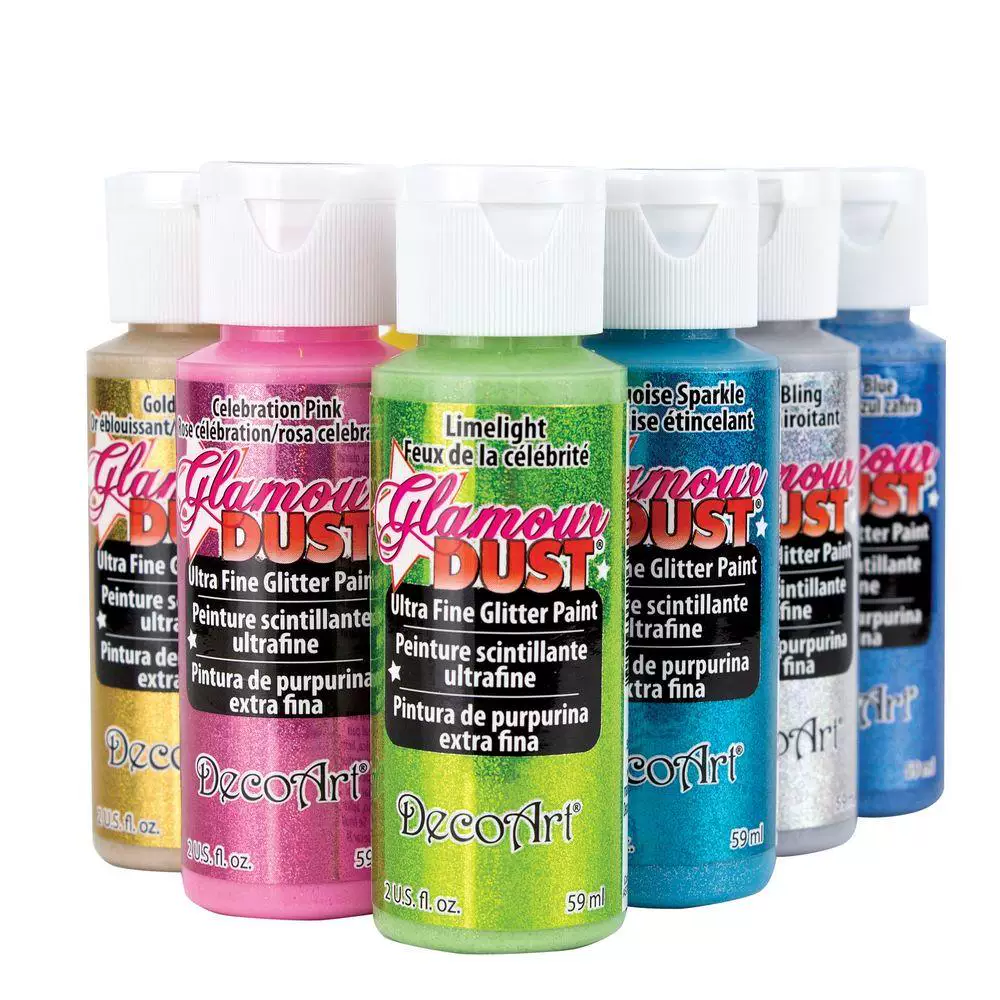 DecoArt Glamor Dust acrylic glitter paint acrylic DGD glitter gold powder Glamor Dust