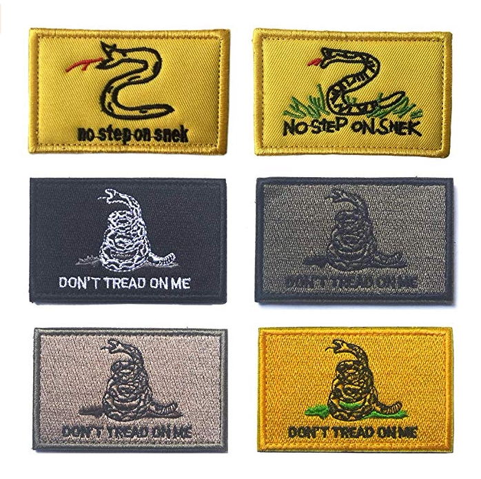 Patched program DTOM Snake Don't step on me Stamp Badge Fancy Embroidered Magic Stick SNEK FULL EMBROIDERED ARMS CHAPTER SUIT