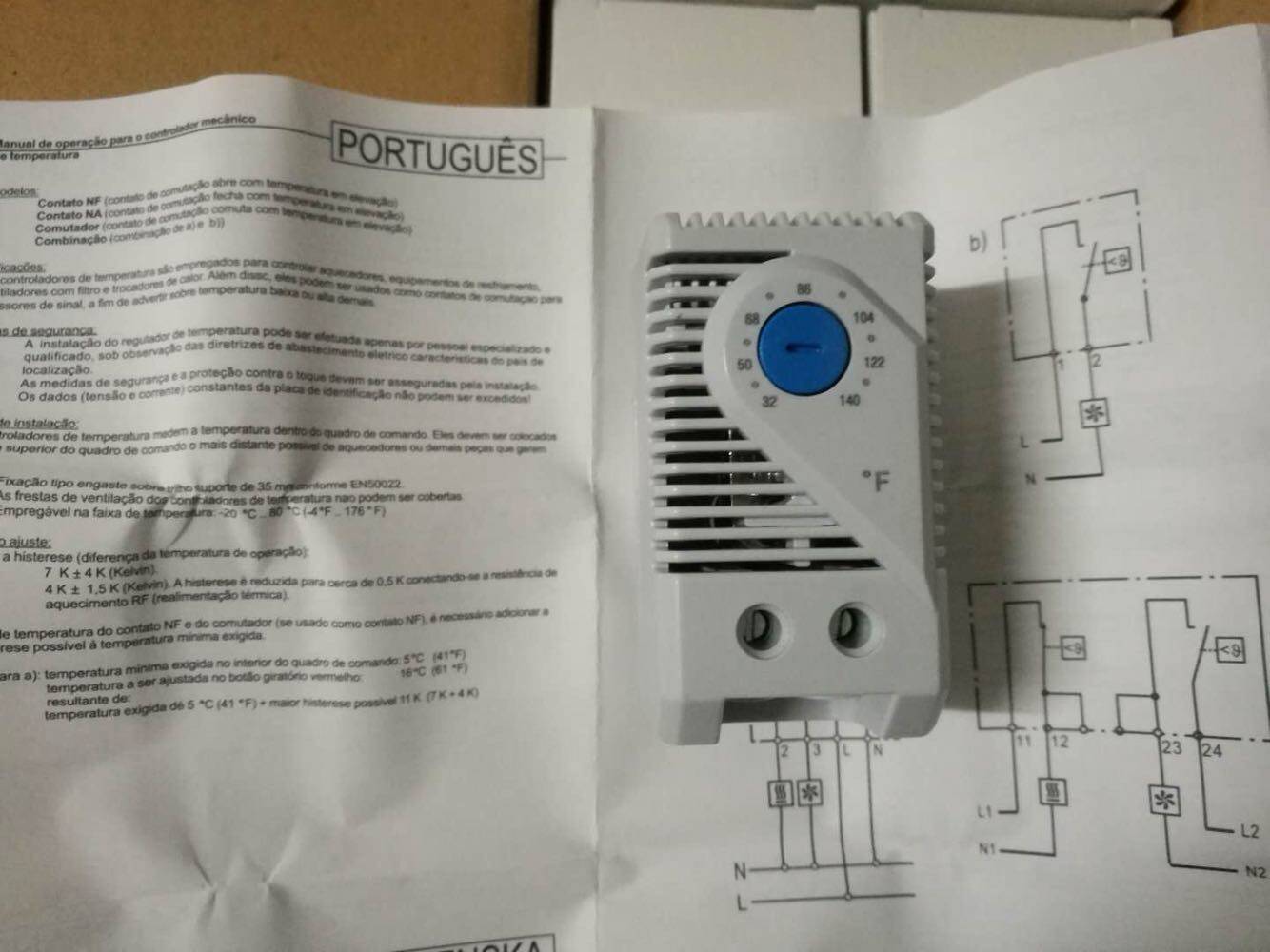 Germany's new original thermostat STEGO Typ KTS 011 32-140℉ (equal to 0~60℃)