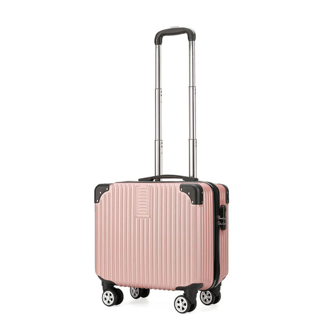 Retro small suitcase women's trolley case men's Korean style suitcase universal wheel password box 18-inch boarding suitcase mini