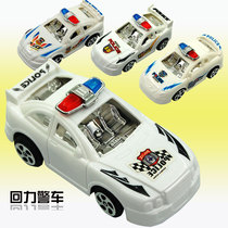 Cartoon 8 5CM mini car back Force police car toy model Children Baby 3-6 kindergarten wholesale