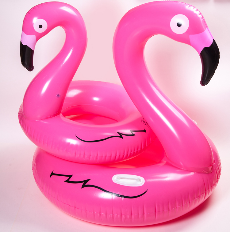 Trẻ em flamingo vòng bơi dày gắn kết bơm hơi nước - Cao su nổi phao bơi cổ cho bé