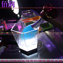 Acrylic Luminous Ice Bucket Single Champagne Ice Bucket Beer Ice Bucket Ocean Wine Base Wine Rack