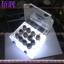 Bar Luminous Cocktails Cups Boxes of Bullet Cups Rack Test Tube Racks Up a cup of wine Shelf Cocktail Glass Shelf