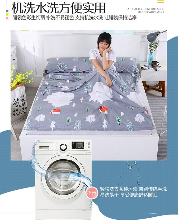 100% khách sạn túi du lịch đi lại túi bông ngủ du lịch cầm tay bông ngủ trên bẩn đơn kép đơn - Túi ngủ túi ngủ lông vũ