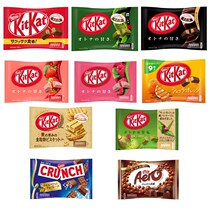 Japan imported kitkat nescave matcha original flavor salt lemon chocolate qiqiao coated wafer biscuit snack
