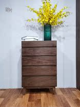 Tomorrow wood made simple white wax hard maple cherry black walnut full pure wooden tenon socket paint free packing five more cupboards