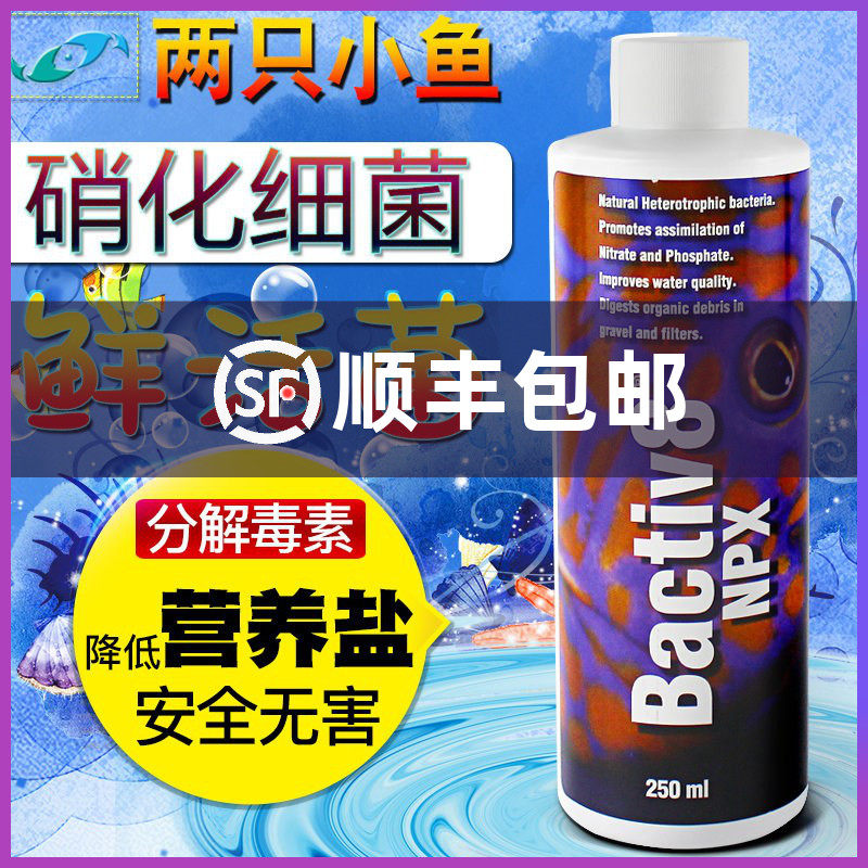 Two small fish nitrifying bacteria in the United States Aquarium Imported nitrifying bacteria seawater tank digestion bacteria water quality stabilizer