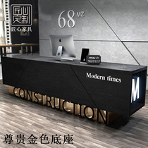 Retro simple modern cashier Clothing store Small bar table counter Beauty salon company reception desk