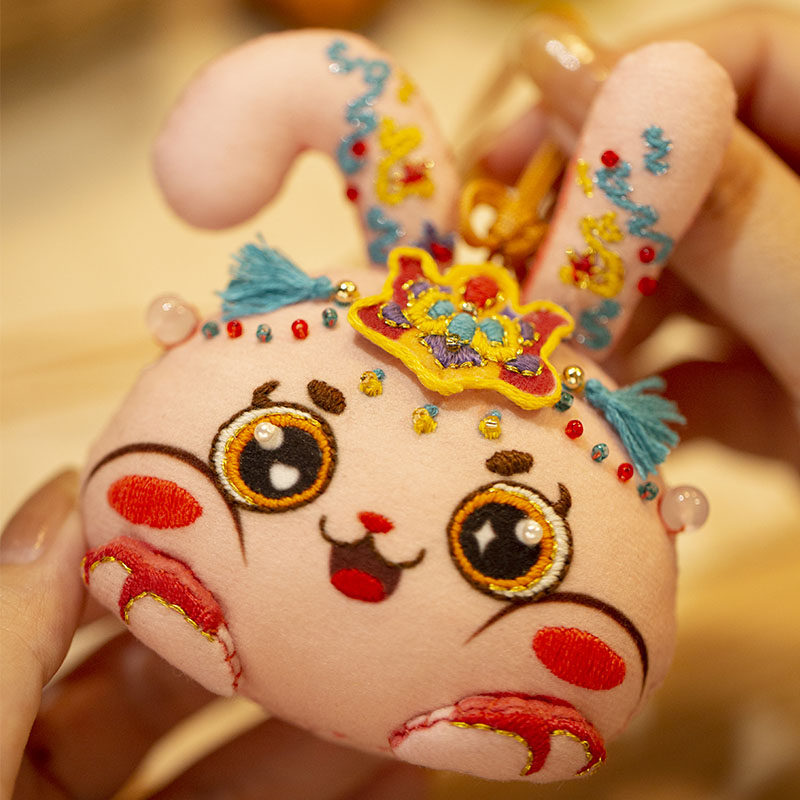 Aka Peace Charm Hand Embroidery DIY Kit - Thumbnail 2