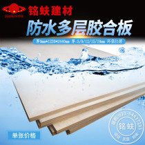 Waterproof plywood 9mm eucalyptus core water-resistant multi-layer board bleached poplar surface whole three-in-three plywood DIY board