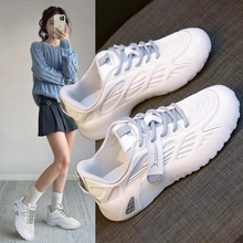 2023 Instagram Big Dad Korean Edition Hong Kong Harajuku Spring and Autumn Genuine Leather Casual Shoes Little White Single Shoes Sports Shoes Women's Shoes