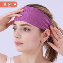 Trendy anti-sweat fabric European and American spring and summer all-match antiperspirant belt mens basketball headwear running hair accessories headband fitness headwear