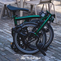 Armchair 2023 brompton UK small cloth folding bike P Line emerald lacquered green varnish 4 speed