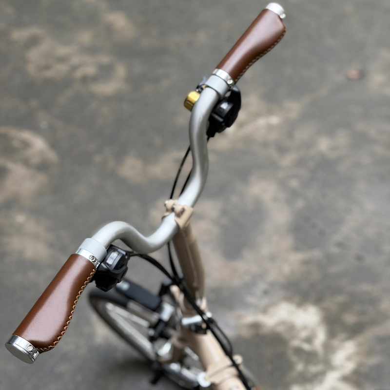 Fuyao Xiaobu Genuine Leather Handlebar Grips, Vintage Leather Grips, Suitable for Yingbu and Guobu Folding Bicycles Fuyao Xiaobu Genuine Leather Handlebar Grips, Vintage Leather Grips, Suitable for Yingbu and Guobu Folding Bicycles
