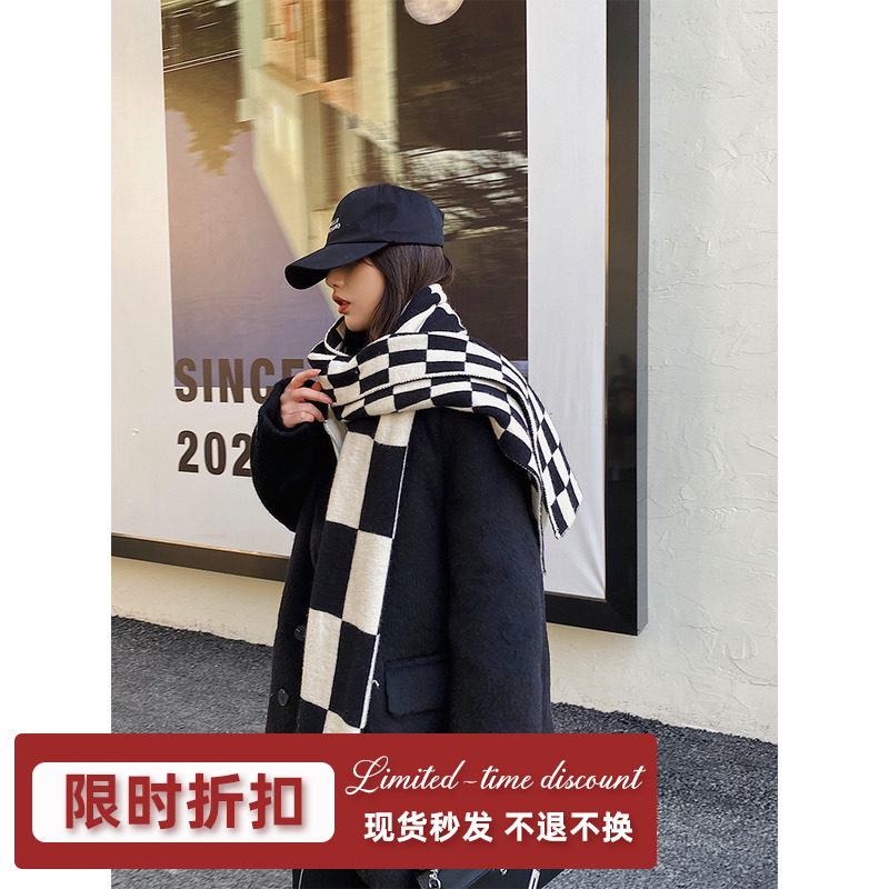 Small candida custom black suit jacket female winter new clip cotton thickened furry double-row buttoned imitation ferret fur coat