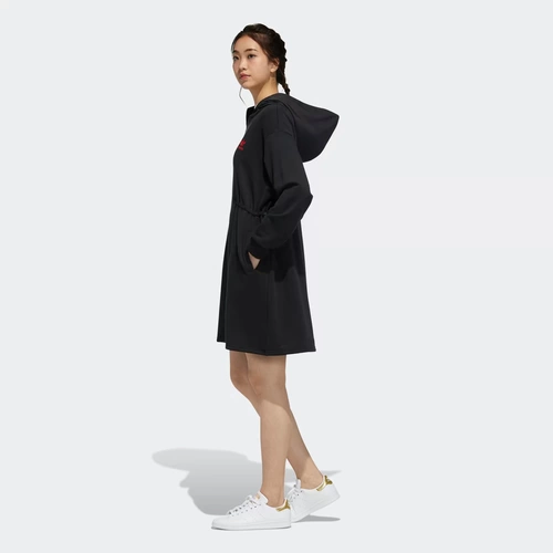 Adidas, спортивный лонгслив, платье, городской стиль