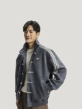 Adidas, демисезонная куртка подходит для мужчин и женщин, китайский стиль, свободный крой