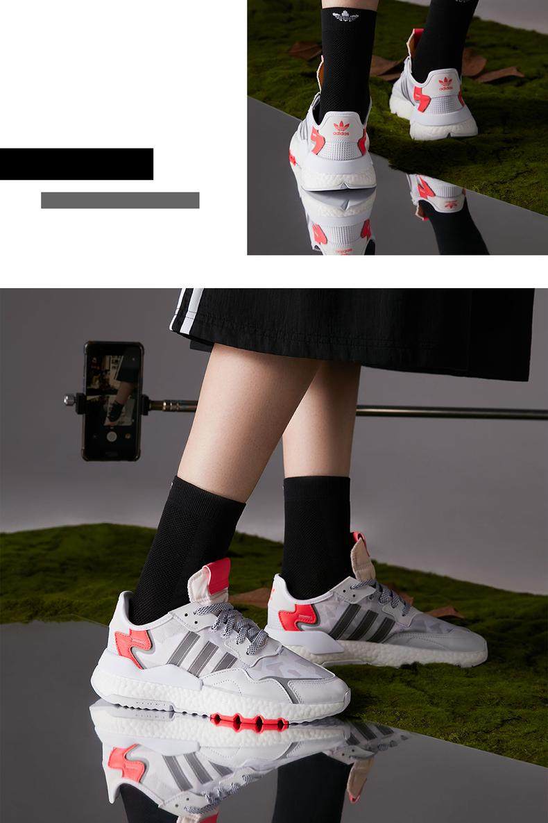 阿迪达斯 三叶草 NITE JOGGER 男女经典运动鞋 全掌BOOST中底 图4