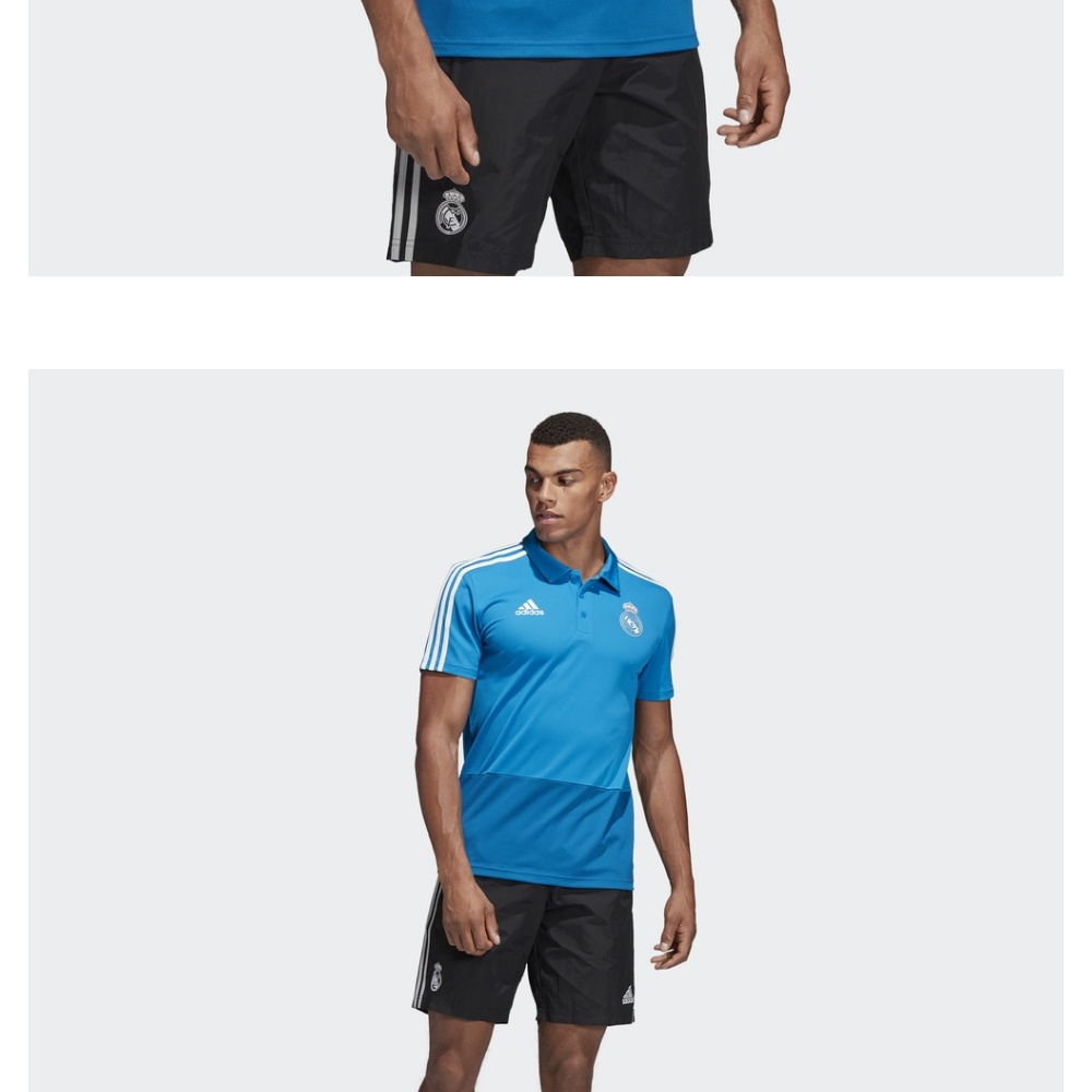 Adidas chính thức Adidas REAL POLO bóng đá nam Real Madrid áo polo ngắn tay DZ9308 - Áo polo thể thao áo polo oversize