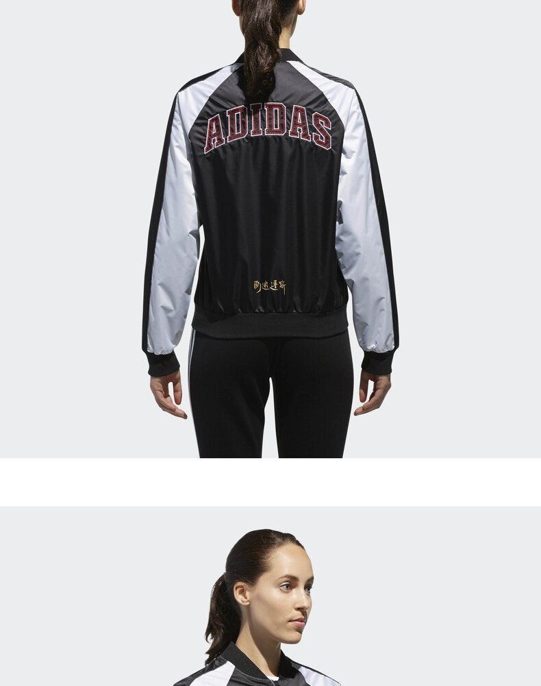 阿迪达斯 adidas 女士复古飞行夹克 外套 图4