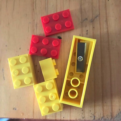 New building block shape pencil sharpener Pencil sharpener Pencil sharpener Pencil sharpener Stationery collection