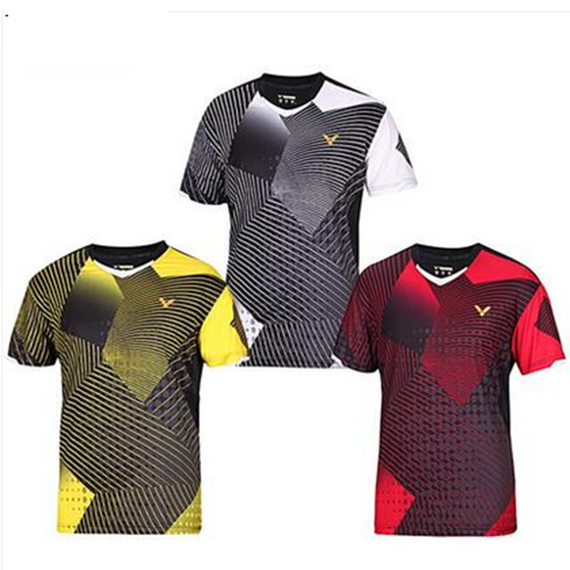 VICTOR victory T5005 5105 badminton suits for men and women couples quick-drying short-sleeved T-shirt Bao Chunlai