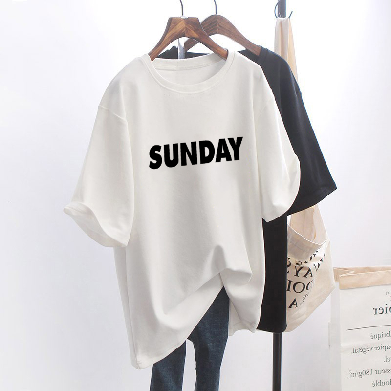 Pure Cotton Plus-Size Women's Short-Sleeve T-Shirt, Spring/Summer Loose Fit, Slimming Effect, Suitable for Curvy Women, Conceals Body Shape Pure Cotton Plus-Size Women's Short-Sleeve T-Shirt, Spring/Summer Loose Fit, Slimming Effect, Suitable for Curvy Women, Conceals Body Shape