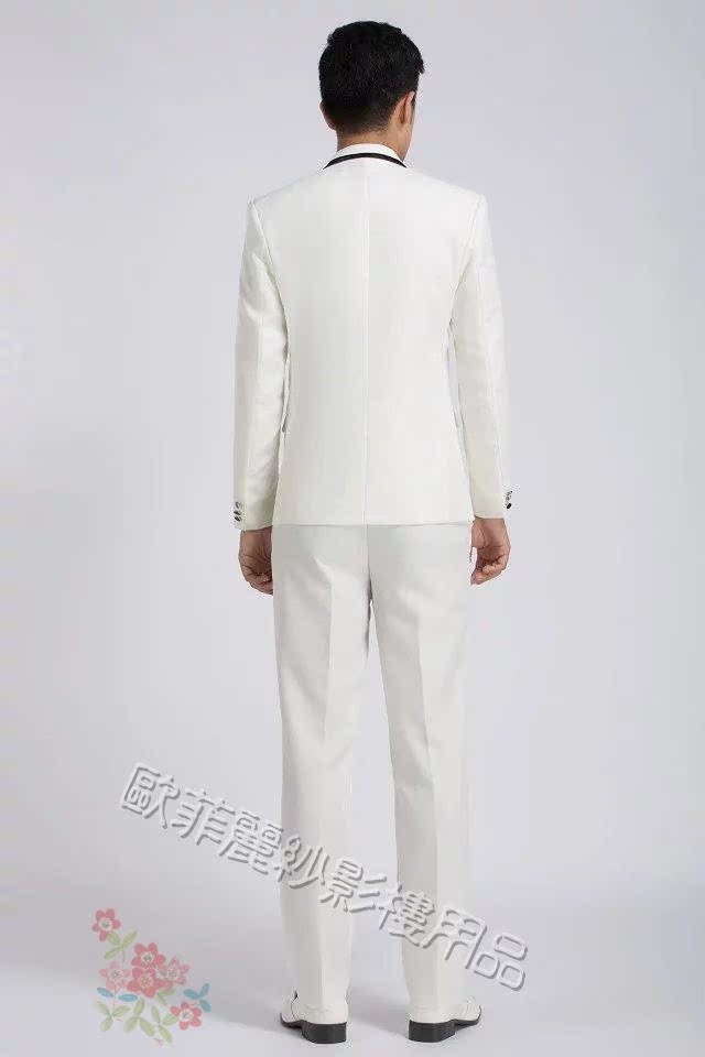 Trang phục nam mới thêu phù hợp với sân khấu hợp xướng trang phục ca sĩ chủ nhà áo dài áo vest nam hàn quốc