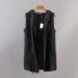 Mùa thu mới xu hướng vest vest nam trẻ trung vest màu rắn phiên bản Hàn Quốc của chiếc áo len đan len tự dệt áo khoác len nam trung niên Dệt kim Vest