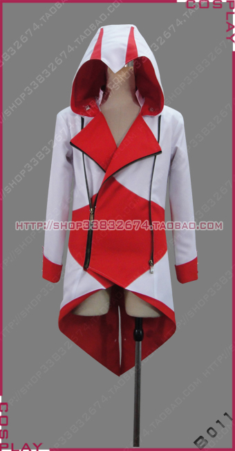 B011 Cos Clothing Assassin's Creed 3 Connor Jacket Red and White Style New Product Promotion