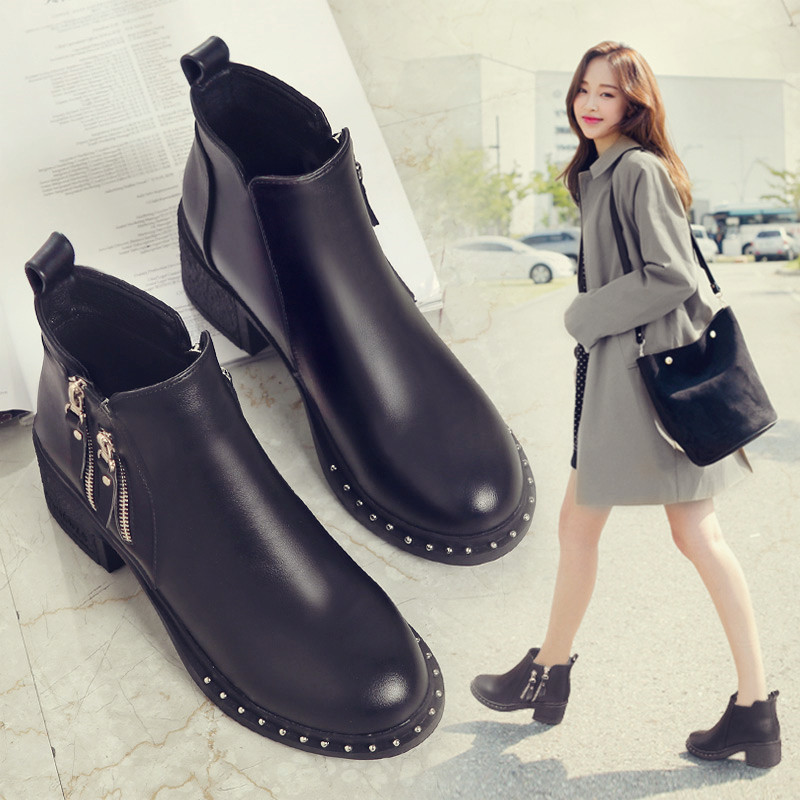 Bottes mi-saison femme en Caoutchouc - Ref 3251197 Image 1
