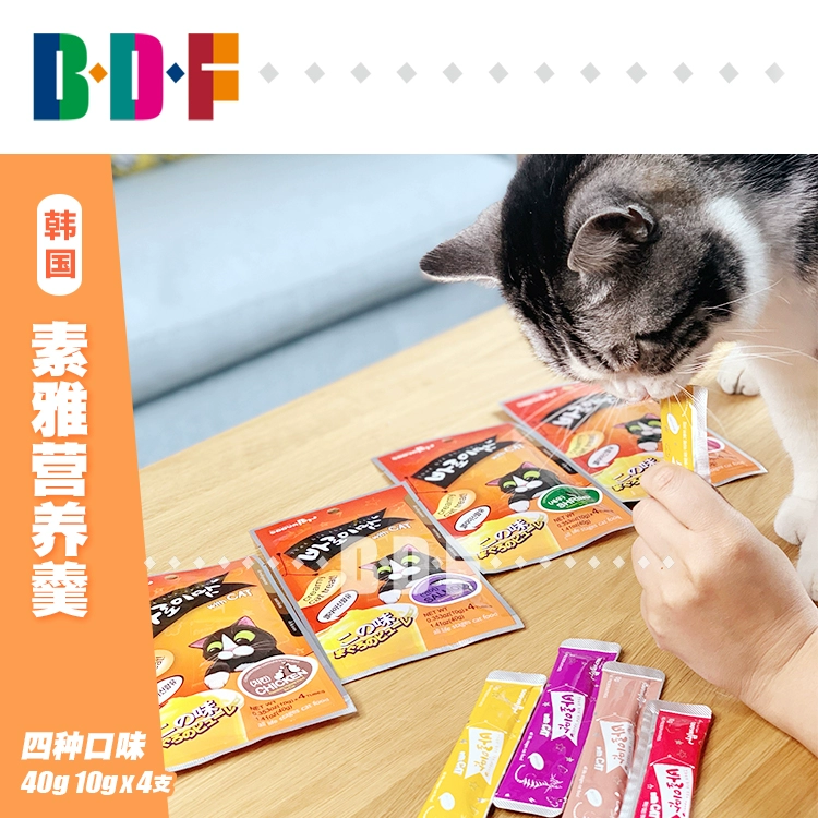 Beethoven Thú cưng / Xuất khẩu sang Hàn Quốc Soya Liquid Cat Strips Cat dinh dưỡng Liquid Snack Kittens Thực phẩm ướt Pudding - Đồ ăn nhẹ cho mèo