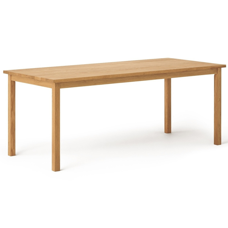 Japanese Muji Nordic White Oak Cherry Wood Solid Wood Dining Table Simple Rectangular Natural Wood Dining Table and Chair Set