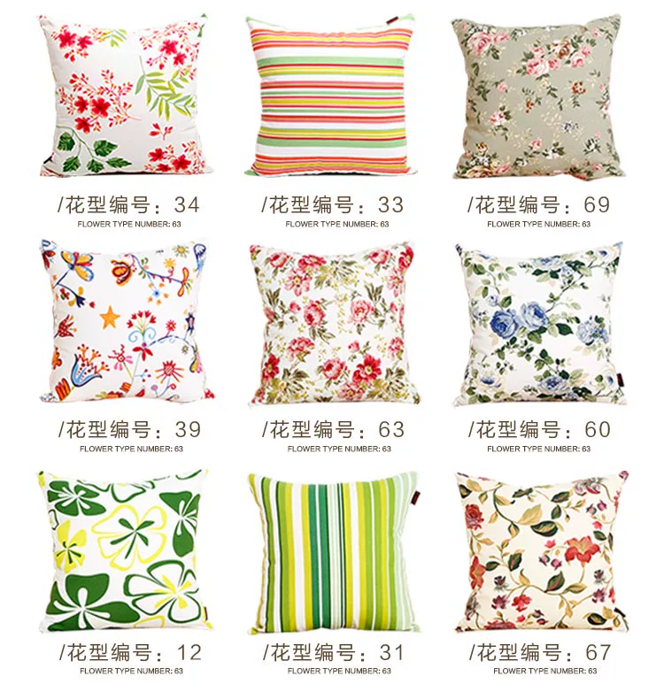 đệm ghế sofa gia đình gối che lớn lõi vuông vườn vải tựa lưng chứa sống giường bông gối - Trở lại đệm / Bolsters ghế sofa tựa lưng