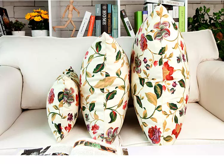 Sofa đệm gối lớn vuông vải bông vườn nhà phòng khách 65 chứa lõi tay áo 50 lại đệm - Trở lại đệm / Bolsters chăn gối văn phòng 2 trong 1