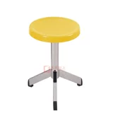 Гальванирующий трехногий стержень стул красавица стул Многофункциональный пластиковый стальный круглый стул Стал