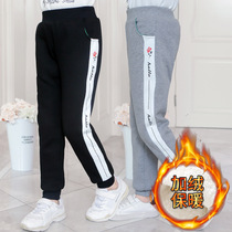 Girl gush thickened pants outside wearing foreign air loose one over winter bunches pants little girl winter warm long pants