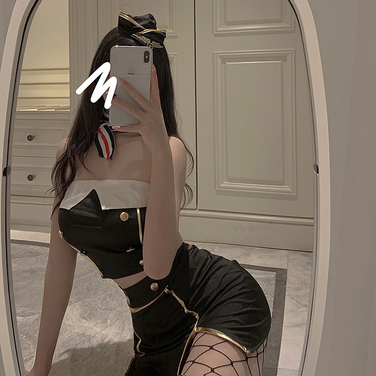 Love lingerie flight attendant JK Uniform bed Temptation Passion Suit Sexy workout nightclub Hip Dress Fire and Spicy Clothing-Taobao