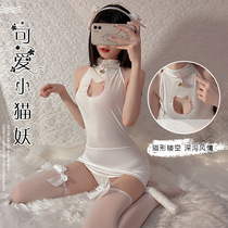 Cat Rabbit Girl Sexy Pajamas Fun Lingerie Seductive Flirt Womens Clothes Costume Backleeping Dress