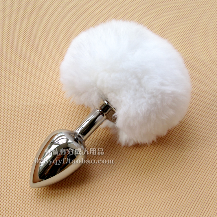 Metal Anal Plug Sexy Rabbit Tail Anal Plug Mini Metal Backyard Plug Alternative Toys