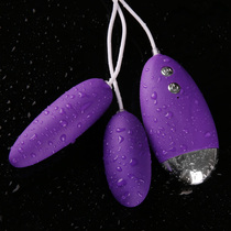 Adult products sex fun jumping eggs single and double jumping eggs independent control vibration stimulation clitoris skin-friendly frequency conversion medium
