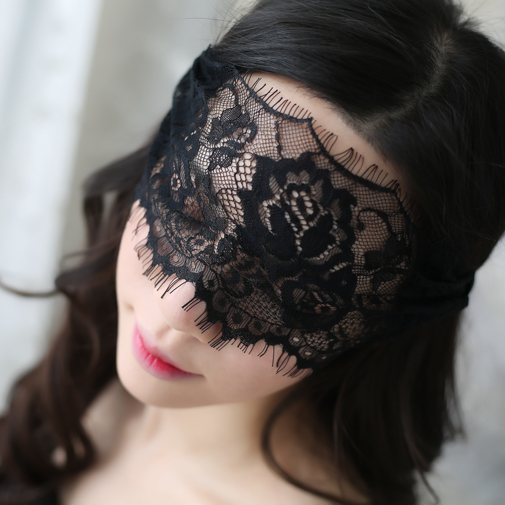 Sexy-interesting lace eye cover couples flirting sleep lashes eye mask dress ball lace mask