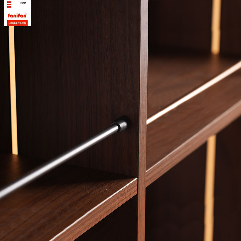 Metal 8mm Round Tube Decorative Rod Wine Cabinet Wooden Cabinet Support Rod High-End Wine Rack Aluminum Alloy Guardrail Fence Rod