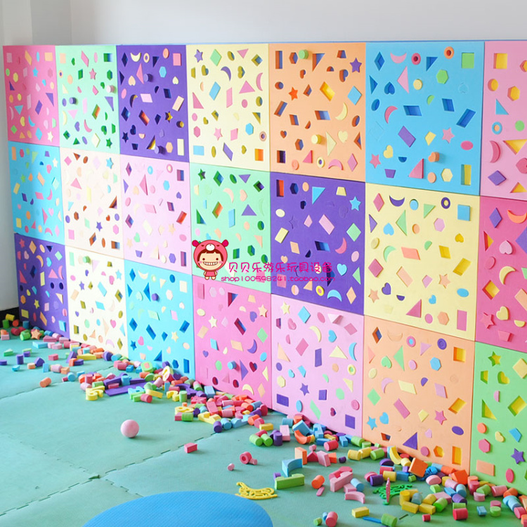 Kindergarten Puzzle EVA Parquet Building Blocks Amusement Park Parquet Software Building Blocks Wall Children Foam Creative Building Blocks Wall