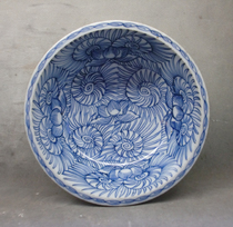Qingjiaqing thin road blue and white entangled Lotus (not old package)