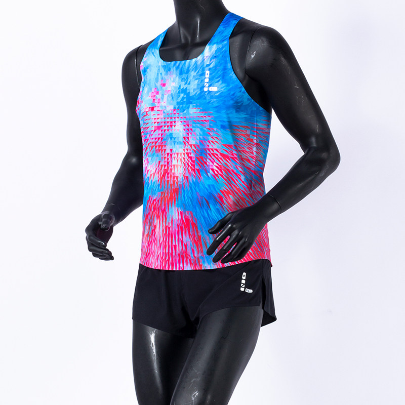 Diamond League Sports Training Race Marathon Running Fitness Vest Shorts Racing Track and Field Set