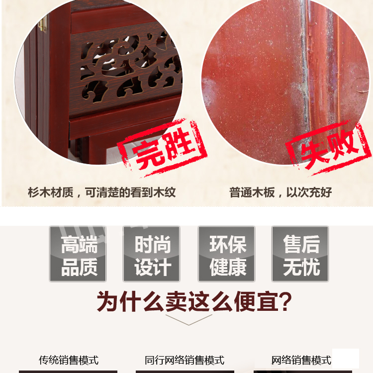 Màn hình Trung Quốc phân vùng cổ phòng khách nhà hàng văn phòng khách sạn phòng trà màn hình hai mặt có thể tháo rời màn hình - Màn hình / Cửa sổ vách bình phong giá rẻ